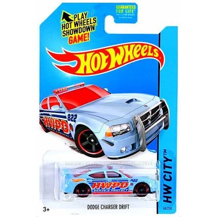 Hot Wheels - Dodge Charger Drift: HW City 2014 - HW Rescue #48/250 *Blue*