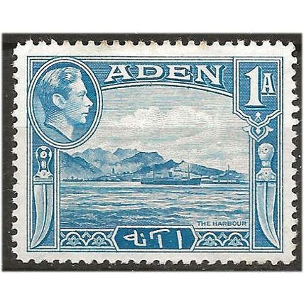 Aden 1939 SG18 1a Pale Blue Mounted Mint ..