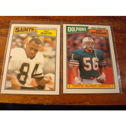 1987 Topps, 6-Cards, ANDRE REED HOF/MARTIN/GIVINS ++