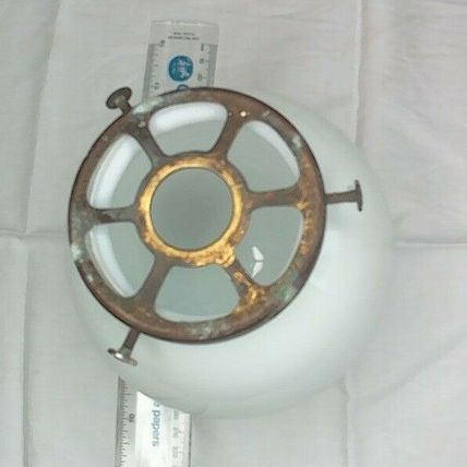 Vintage White GlassGlobe Glass Lightshade