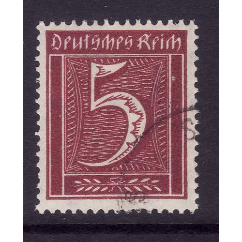 GERMANY 1921 SG 153 5pf CLARET FINE USED#2