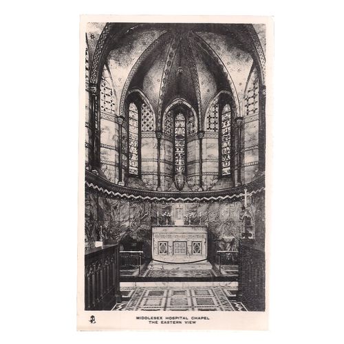 MIDDLESEX HOSPITAL CHAPEL unused vintage postcard by Raphael Tuck & Sons #
