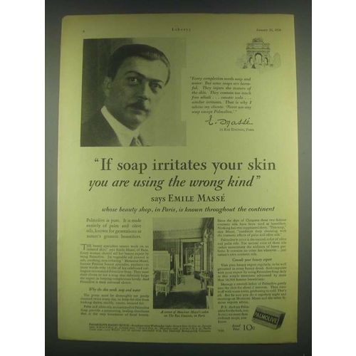 1930 Palmolive Soap Ad - Emile Masse