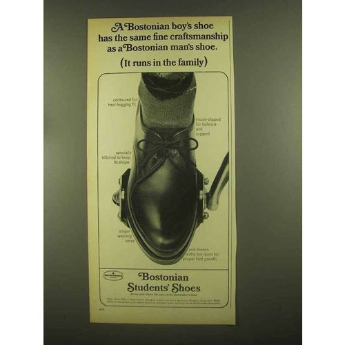 1965 Bostonian #95 Students' Shoe Ad - Craftsmanship