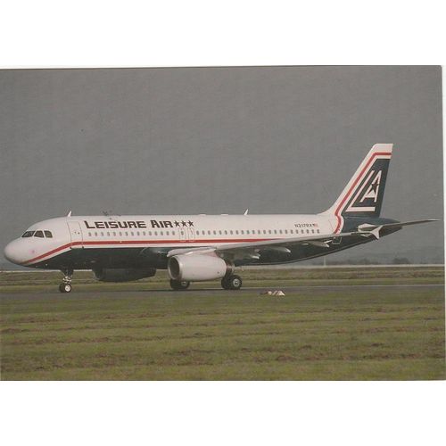 Leisure Air Airbus A320 231 Civil Aviation Postcard (A25176)