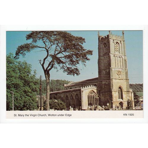 St Mary the Virgin Church Wotton-under-Edge Gloucestershire Postcard 1505