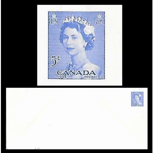 Canada #EN72a Envelope MINT "Bullet Hole" Variety on KARSH