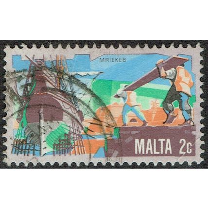 Malta 1981 History of Maltese Industry 2c Multicoloured SG669 GU