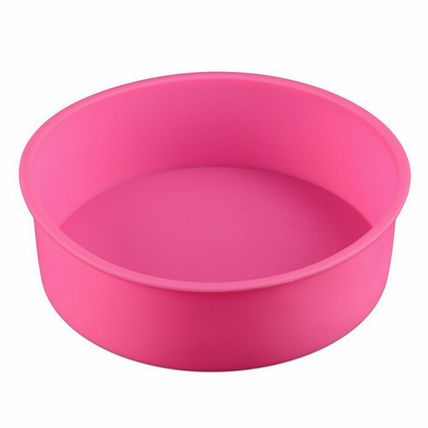 Quality 8 inch Silicone Round Cake Pan Tins Non-stick Baking Mould Bakeware Tray