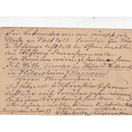 Bayern 1897 Bergzabern to Landau Pfalz 5pf Postal Card written VGC