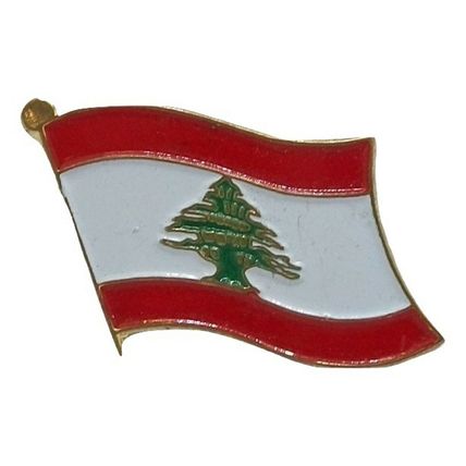 Lebanon Flag Hat Tac or Lapel Pin