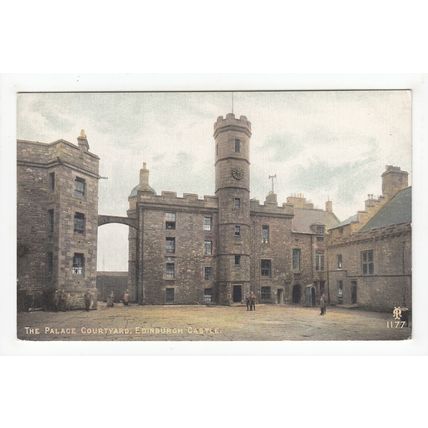 The Palace Courtyard Edinburgh Castle Postcard Alex A Inglis 1177
