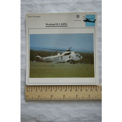 Westland Sea King - GB - Naval Helicopter - Collectors Club Card