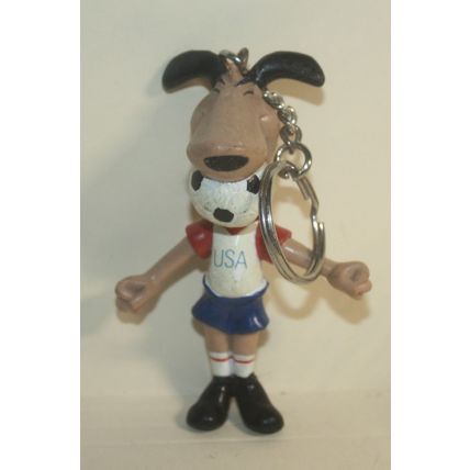 1994 Dakin World Cup USA Soccer Dog Key Chain