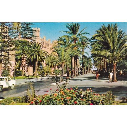 Mallorca Paseo de Sagrera y Lonja Spain Postcard used VGC