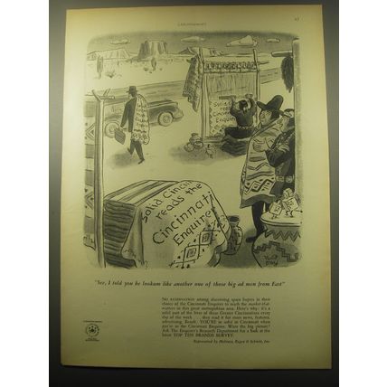 1959 Cincinnati Enquirer Newspaper Ad - cartoon by Robert Day - See, I told You