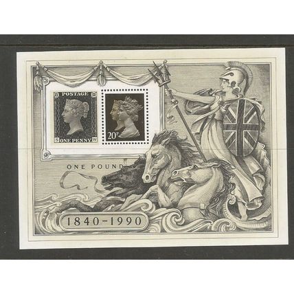 GB 1990 International Stamp Exhibition Miniature Sheet UMM SG MS 1501