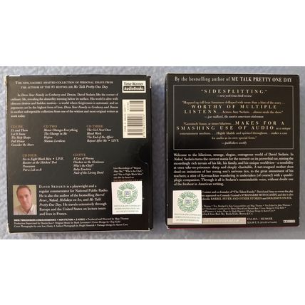 2 DAVID SEDARIS AUDIOBOOKS on CD NAKED & DRESS YOUR FAMILY IN CORDUROY & DENIM