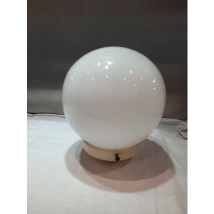 Vintage White Glass Orb/Globe Glass Light Shade