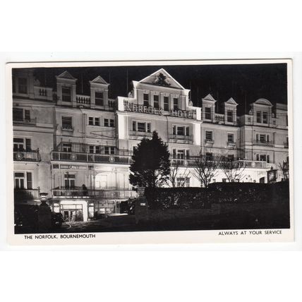 The Norfolk Royale Hotel Bournemouth Postcard RP Dorset