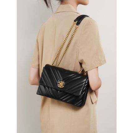 Women Stylish Leather Casual Chain Strap Shoulder Bag