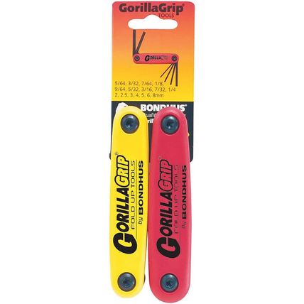 Bondus USA B12522 - Fold-up Tool Double Pack 12587 (2-8mm) & 12589 (5/64-1/4)