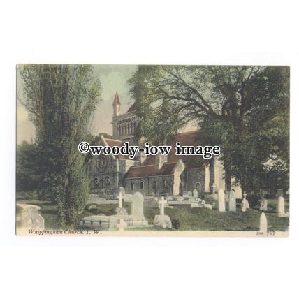 h1538 - Isle of Wight - Whippingham Church & Graveyard, at East Cowes - Postcard