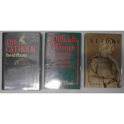 David Plante : Difficult Women, Slides & The Catholic - First editions lot of 3