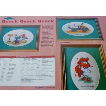 Quack Quack Quack Cross Stitch Charts Duck Whittington , Roast Duck, a La Orange