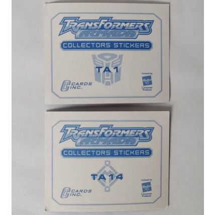 Hasbro Cards Inc Transformers 2 Stickers Armada Destruction Team Optimus Prime