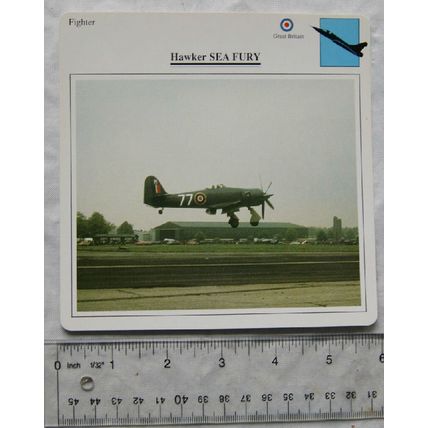 Hawker Sea Fury - GB - Fighter - Collectors Club Card