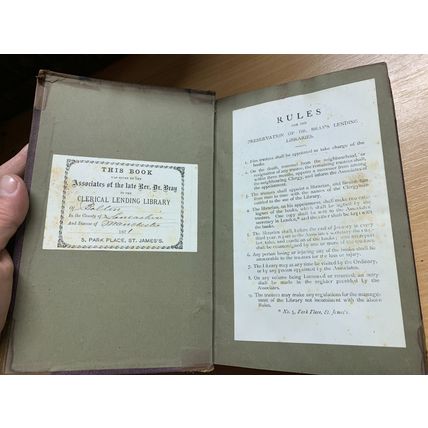 RARE* 1845 "THEOLOGICAL WORKS OF WILLIAM BEVERIDGE" VOL 5 ANTIQUE BOOK (P5)