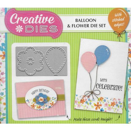 Creative Dies. Balloon & Flower Die Set. Die Cutting Cardmaking Scrapbooking