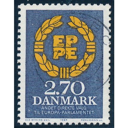 Denmark AFA 0753/Scott 753, 2.70kr European Parliament election, VF used stamp