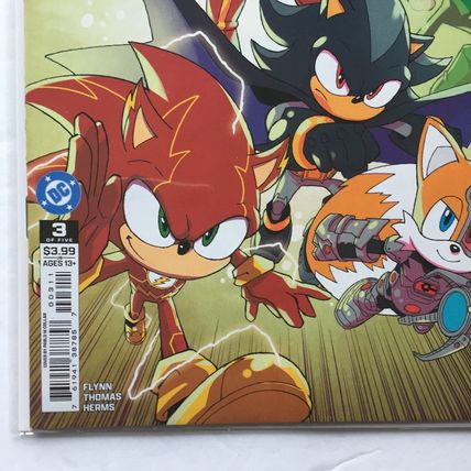 2025 DC Comics Sonic the Hedgehog Cover A & Serg Acuna Variant #3