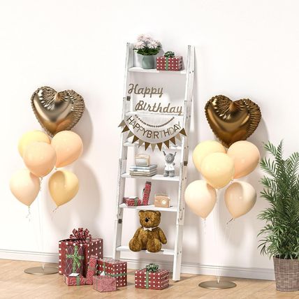 Honest Blanket Ladders for the Living Room, 6-Tier Blanket Holder, Wall-Leaning