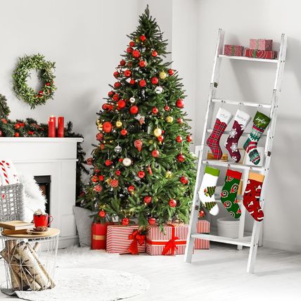 Honest Blanket Ladders for the Living Room, 6-Tier Blanket Holder, Wall-Leaning