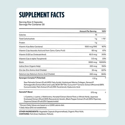 Nutrafol Men'S Hair Growth Supplements, Clinically Tested for Visibly Thicker Ha