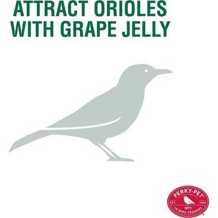 Perky-Pet 253 Wild Oriole Jelly Bird Feeder - 32 Ounce Feeder Capacity