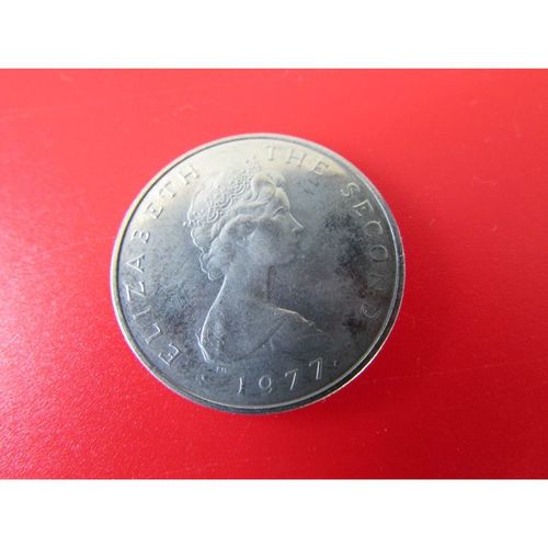 1977 QUEEN ELIZABETH II ISLE OF MAN FIVE PENCE. AAX