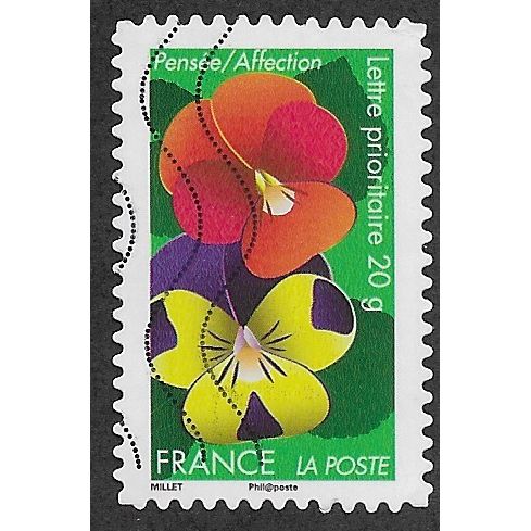 FRA 2012 (60c)(S/A) 'FLOWERS - PANSY ' FINE USED (EBID56-737)