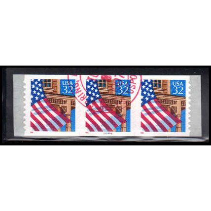 Used 2915A 32c U.S. Flag Over Porch Fine PNC 44444/3 10x10 PA3533