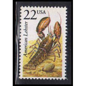 2304 22c American Lobster Fine MNH V3723