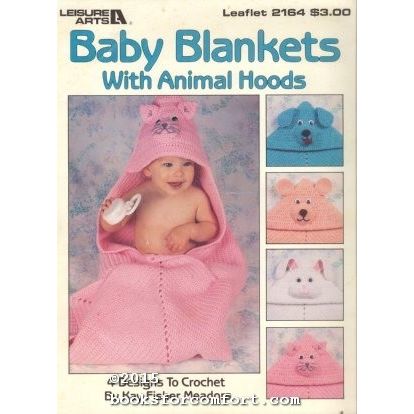 Baby Blankets with Animal Hoods Leaflet 2164
