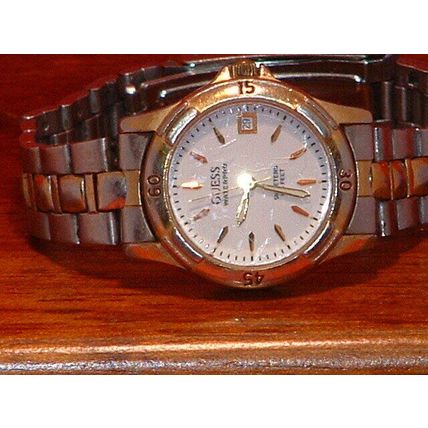 Pre-Owned Women’s Guess Waterpro Date Sport Analog Watch