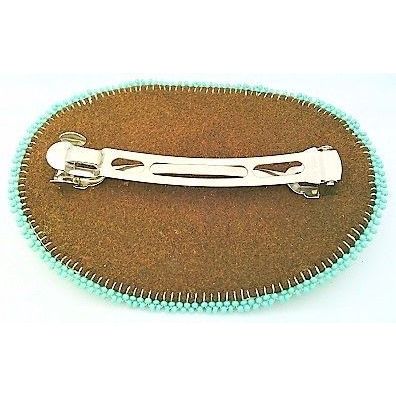 Floral Design Beaded Hair Clip Barrette 3