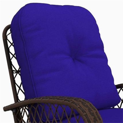 Outdoor PE Rattan Rocking Chair – Thick Padded Cushions, Powder-Coated Steel