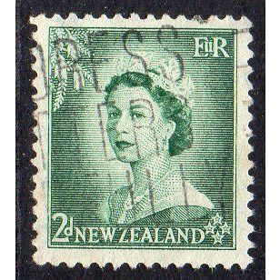 New Zealand 1954 QEII Definitives 2d Used