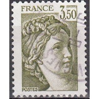 France 1981 Michel 2238 O Cote (2008) 0.80 € Sabine de Gandon Cachet rond