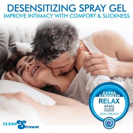 CleanStream Relax Desensitizing Anal Lube with Injector Kit Lubricant Lotion Ass